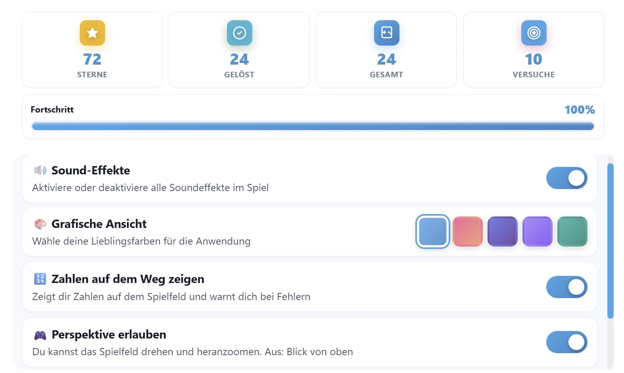 BLOXXY Fortschritts-Dashboard - Individuelle Lernfortschritte verfolgen