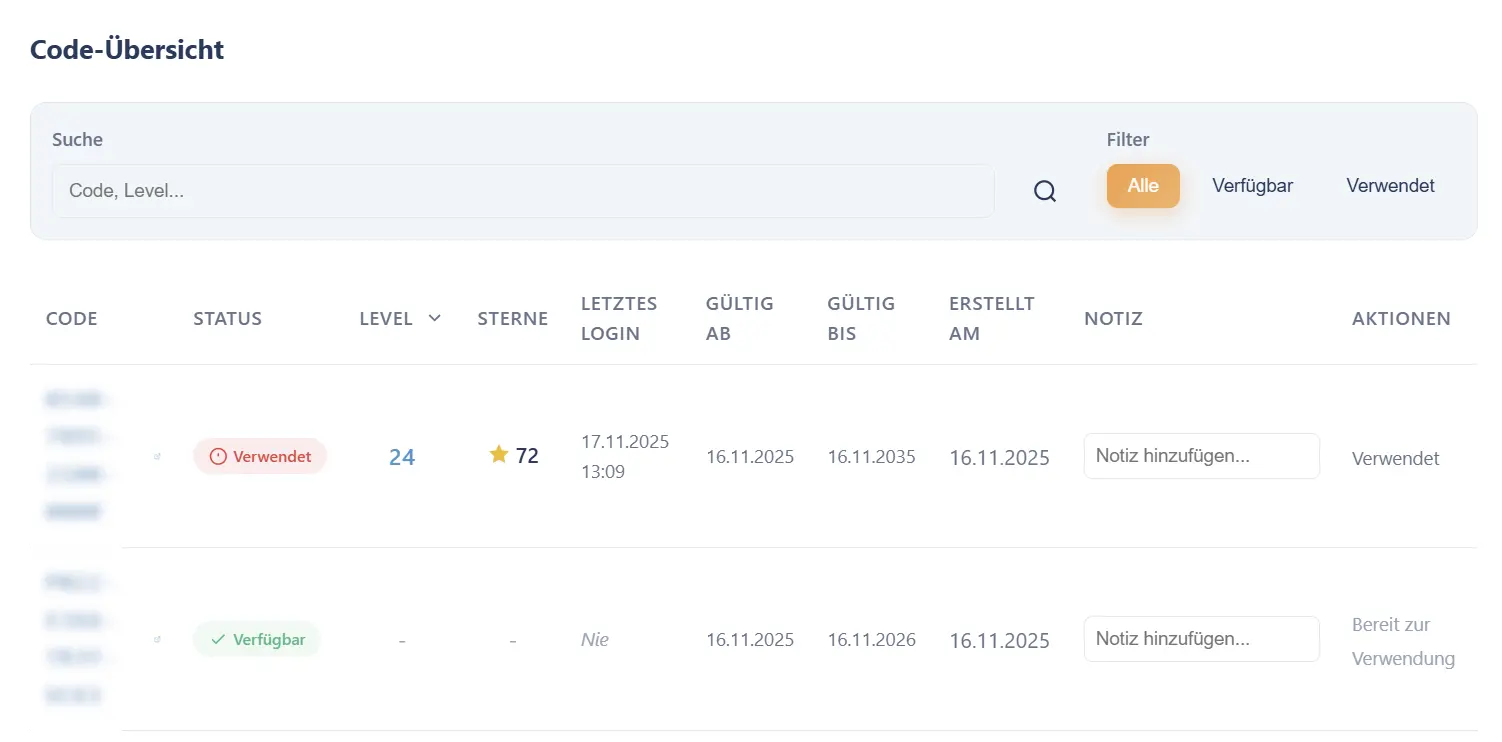 BLOXXY Code-Übersicht - Alle Schüler-Codes auf einen Blick